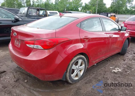 2013 Hyundai Elantra Gls из США, поврежденный, VIN KMHDH4AE6DU945363